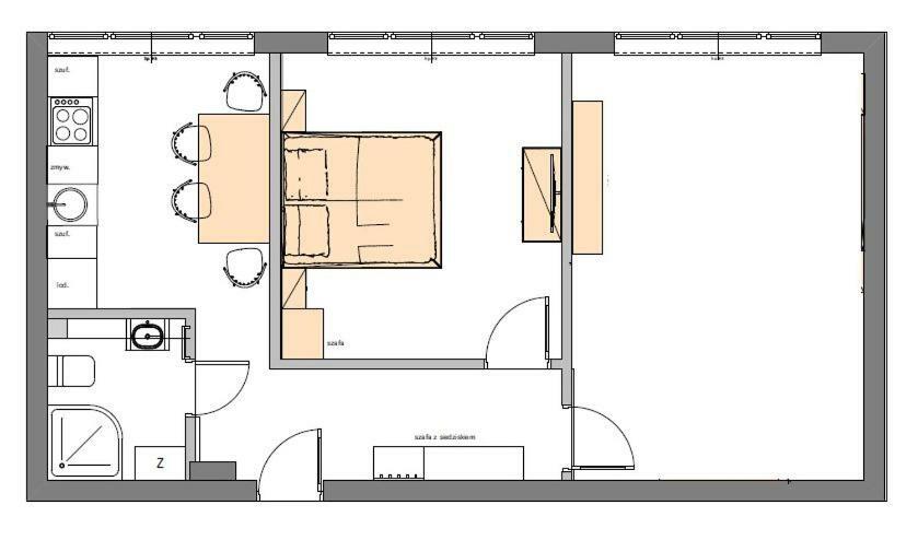 Apartmán Apartament Dwupokojowy Gdynia Srodmiescie Exteriér fotografie